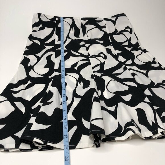 CARAMELU Black & White Abstract Swirl Flared Girly Summer Skirt SIZE 9/10 - Picture 13 of 13
